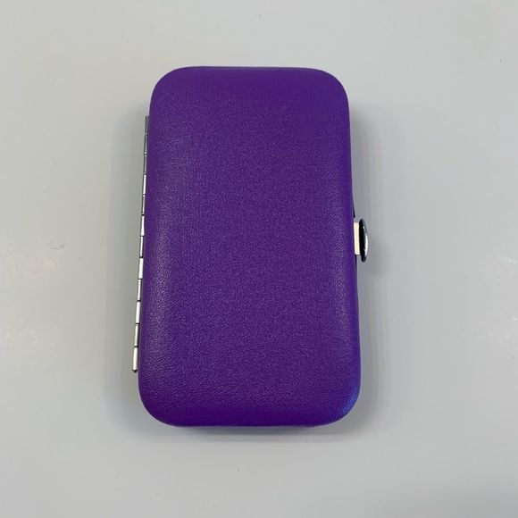 Travel Groom Set- Purple Faux Leather Shell Case - NWT - Picture 3 of 8